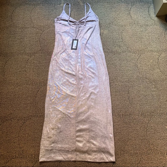 DAVID LERNER - Emily ruched front slip dress Pink Silver,
XS - Picture 7 of 8
